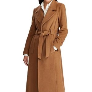 NEW Ralph Lauren camel wrap coat size 4